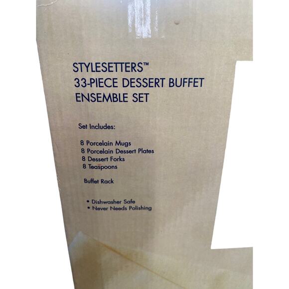 International Silver Co. 32 Piece Desert Buffet Ensemble Serve Ware Caddy Set - Picture 5 of 11